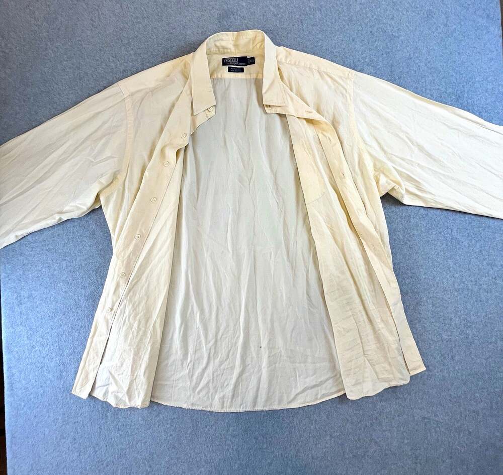 Polo Ralph Lauren Marlowe Regular Fit White Cotton Dress Shirt 34/35 XXL